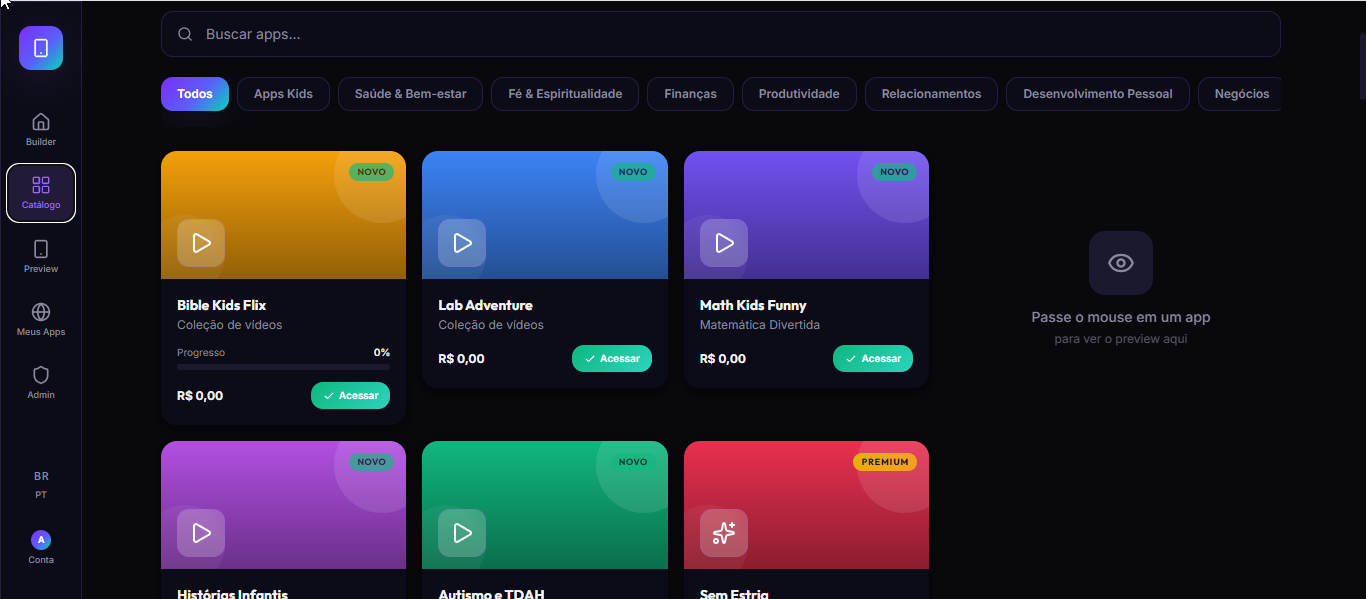 Catálogo de Apps